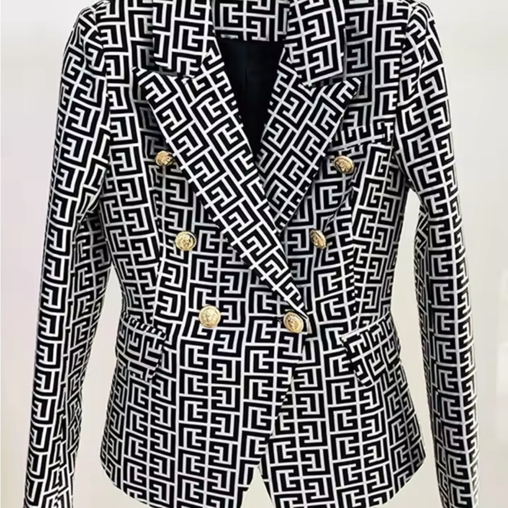 NWOT patterned blazer